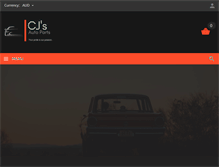 Tablet Screenshot of cjsautoparts.com